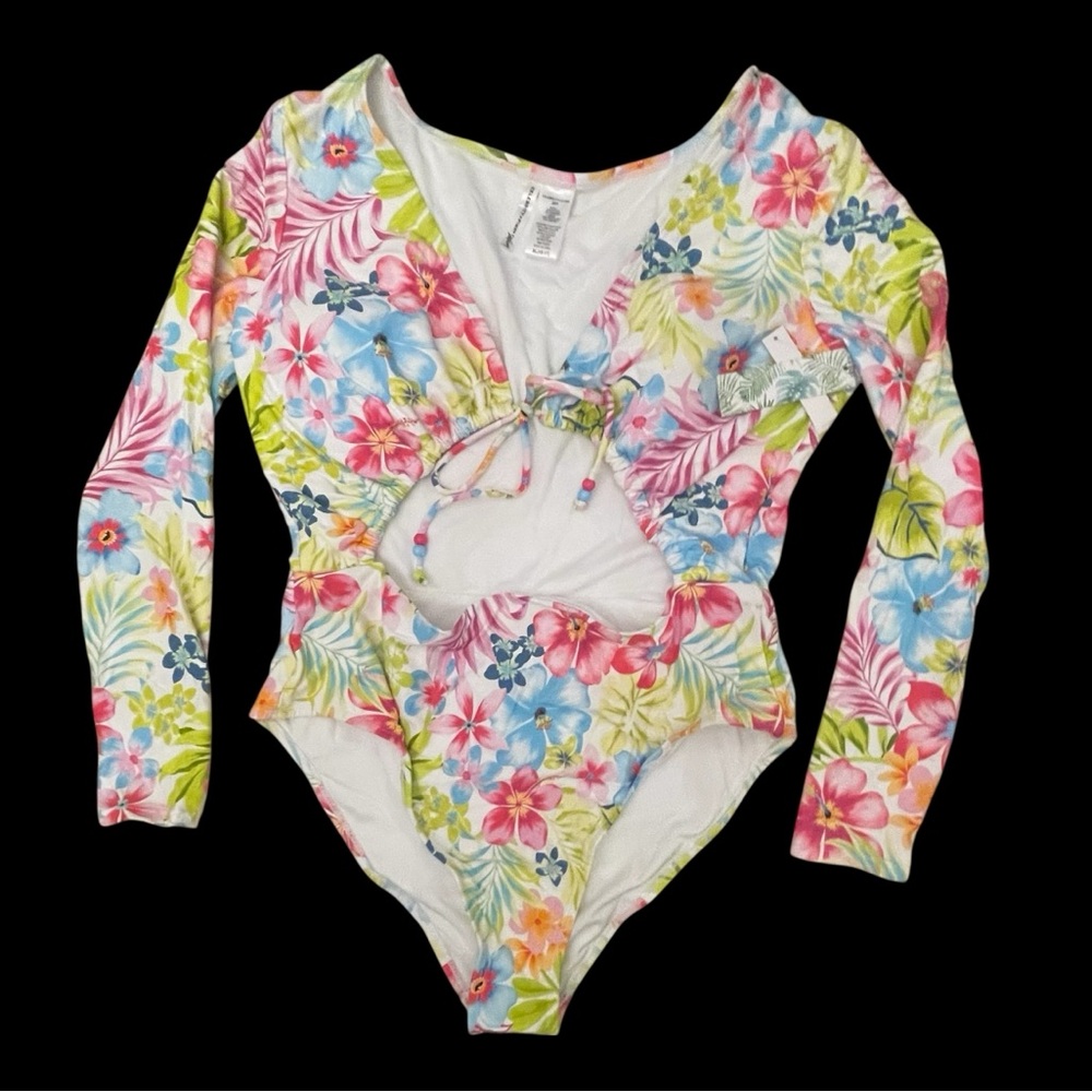 Celebrity Pink Floral Swimsuit